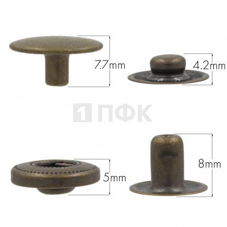 Кнопка для одежды 15мм Альфа нерж цв антик (уп 720шт) BUTTONI Кнопка для одежды 15мм Альфа нерж цв антик (уп 720шт) BUTTONI