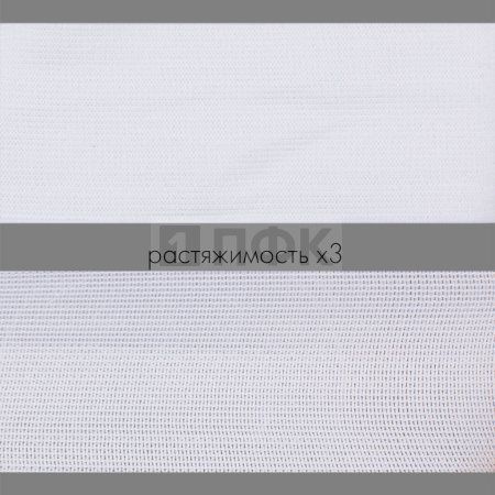 Резинка вязаная 60мм 27 гр/м цв белый (уп 50м/200м) РБ