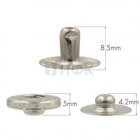 3 Части кнопки для одежды 15мм Альфа нерж цв никель (уп 720шт) DNG 3 Части кнопки для одежды 15мм Альфа нерж цв никель (уп 720шт) DNG