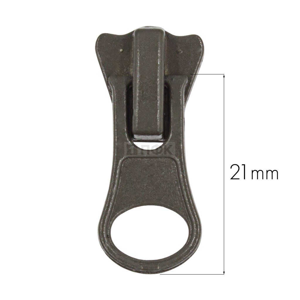 Бегунок трактор тип 5 автомат ГРУША цв 328 хаки (уп 2000шт/10000шт) 2,8 гр КОРОНА