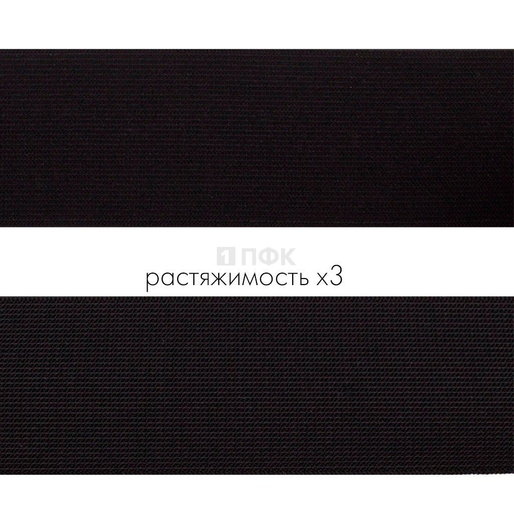 Резинка тканая 50мм 36.8 гр/м цв черный (уп 30м/180м)