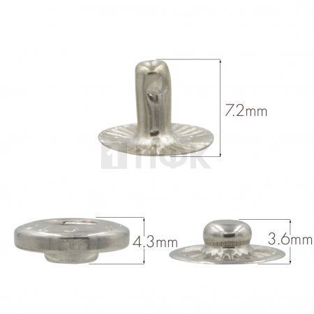 3 Части кнопки для одежды 12,5мм Альфа сталь цв никель (уп 1440шт) STORM 3 Части кнопки для одежды 12,5мм Альфа сталь цв никель (уп 1440шт) STORM