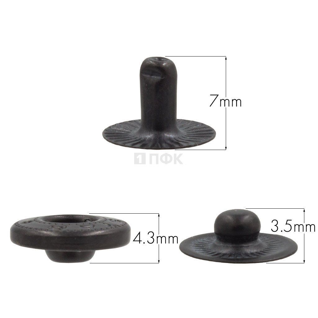 3 Части кнопки для одежды 12,5мм Альфа сталь цв оксид (уп 1440шт) NEW STAR — ПФКР 3 Части кнопки для одежды 12,5мм Альфа сталь цв оксид (уп 1440шт) NEW STAR