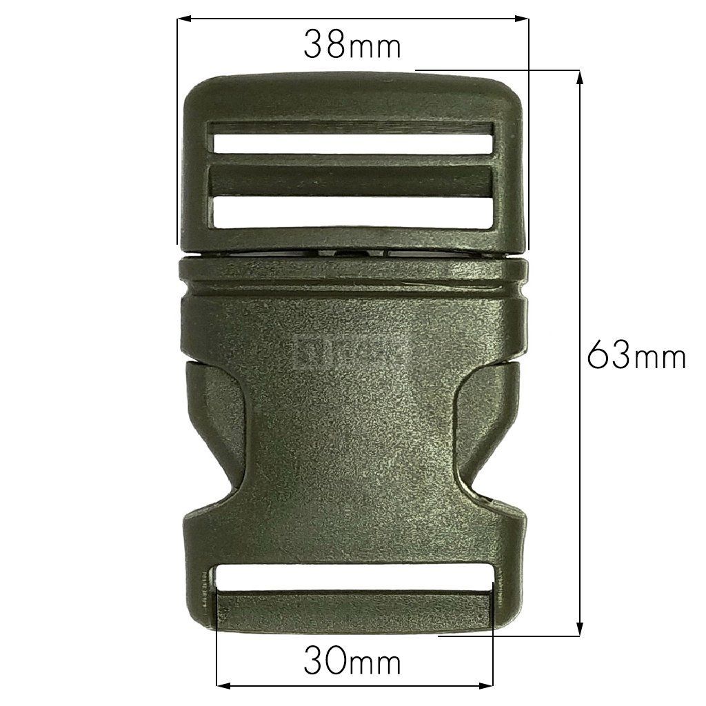 Фастекс (защелка-трезубец) арт.8921 ПП 30мм цв оливковый (уп 3900шт) — ПФКР Фастекс (защелка-трезубец) арт.8921 ПП 30мм цв оливковый (уп 3900шт)