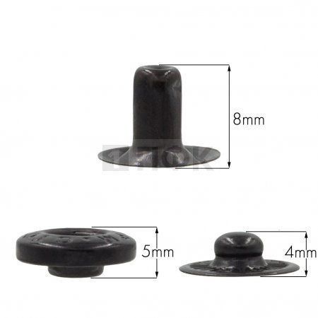 3 Части кнопки для одежды 15мм Альфа нерж цв оксид (уп 720шт) STORM 3 Части кнопки для одежды 15мм Альфа нерж цв оксид (уп 720шт) STORM