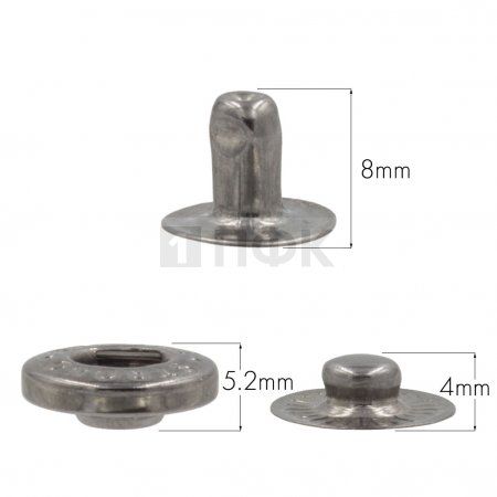 3 Части кнопки для одежды 15мм Альфа сталь цв никель тем (уп 720шт) STRONG 3 Части кнопки для одежды 15мм Альфа сталь цв никель тем (уп 720шт) STRONG