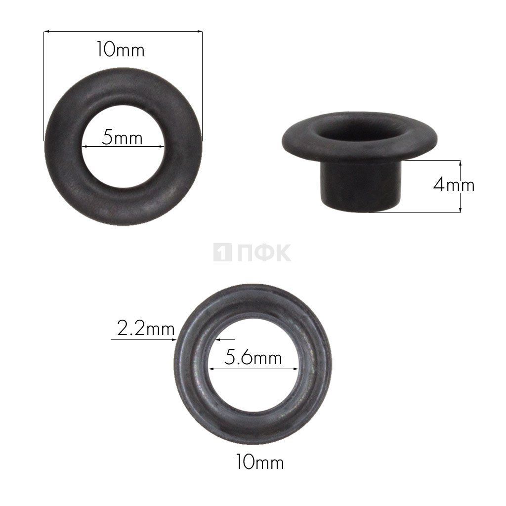 Люверсы №3 5мм нерж цв оксид (уп 5000шт) — ПФКР Люверсы №3 5мм нерж цв оксид (уп 5000шт)