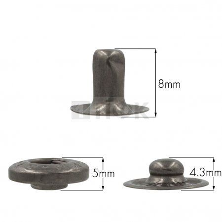 3 Части кнопки для одежды 15мм Альфа сталь цв никель тем (уп 720шт) STORM 3 Части кнопки для одежды 15мм Альфа сталь цв никель тем (уп 720шт) STORM