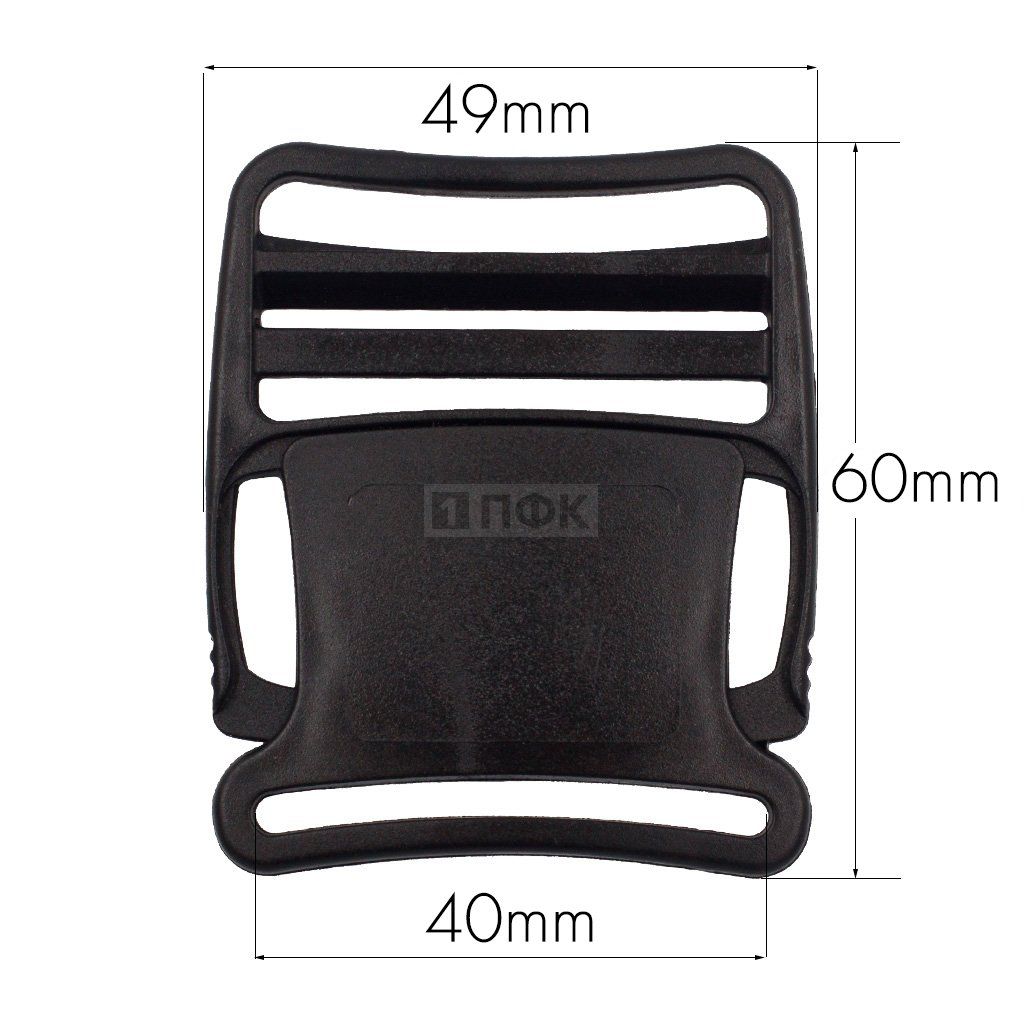 Фастекс Ф-40/2 (защелка-трезубец) ПФЛ 40мм цв черный (уп 1000шт) — ПФКР Фастекс Ф-40/2 (защелка-трезубец) ПФЛ 40мм цв черный (уп 1000шт)