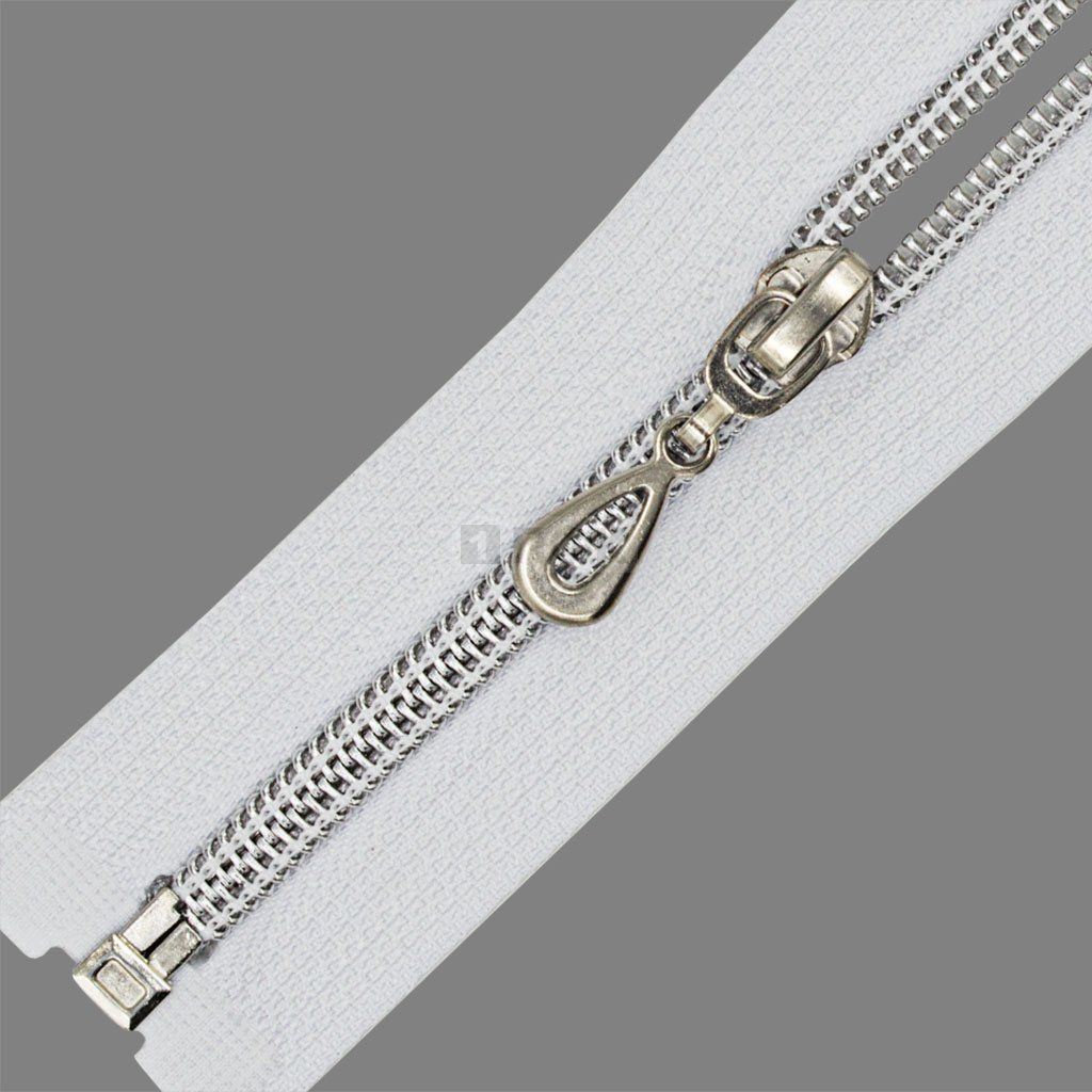 Молния спиральная (витая) тип 7 70см арт.0325 разъем цв 101 зв серебро (уп 100шт) — ПФКР Молния спиральная (витая) тип 7 70см арт.0325 разъем цв 101 зв серебро (уп 100шт)