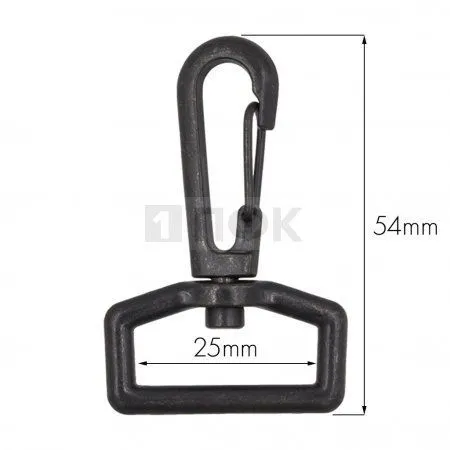 Карабин 25*54мм металл поворотный цв оксид (уп 200/2000шт) (A) 