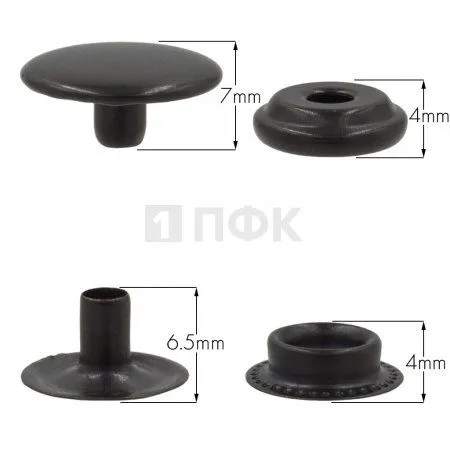 Кнопка для одежды 15мм №61 латунь цв оксид (уп 720шт) NEW STAR