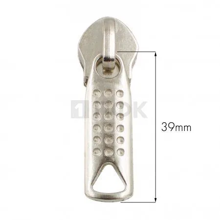 Бегунок для спиральной (витой) молнии тип 10 галант цв никель (уп 200шт/2500шт) 18 ТОЧЕК