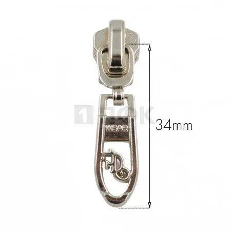 Бегунок металл тип 5 автомат N3 цв никель (уп 1000шт/5000шт)