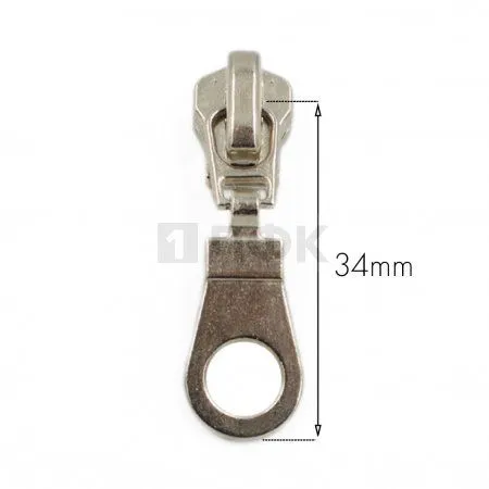 Бегунок металл тип 5 автомат цв никель (уп 2000шт/10000шт)