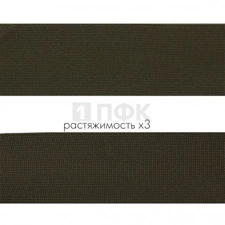 Резинка тканая 40мм 25,90 гр/м цв хаки (уп 40м/320м) РБ