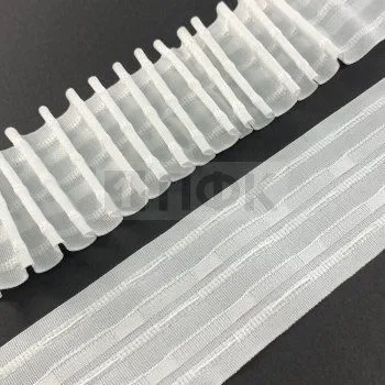 Шторная тесьма 60мм №060 TEKLI цв белый (рул 50м)