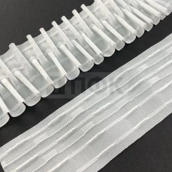 Шторная тесьма 60мм №060 CAPRAZ  цв белый (рул 50м)