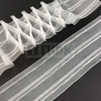 Шторная тесьма 60мм №060 BAKLAVA MISINE цв прозрачный (рул 50м)