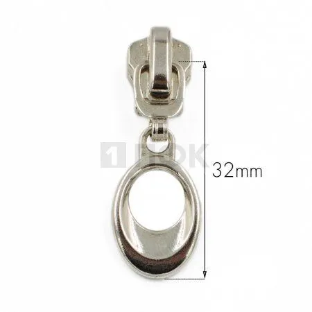 Бегунок металл тип 5 автомат N2 цв никель (уп 1000шт/5000шт)